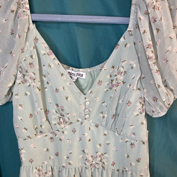 🎉HP🎉 NWT Mia Chica Peasant Dress 👗 long length. - Picture 3 of 7